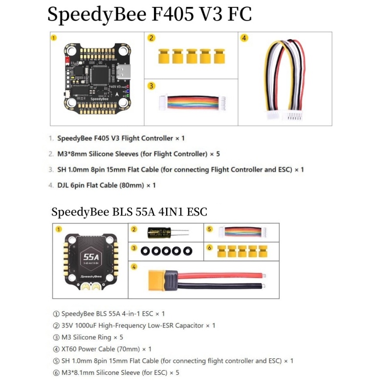 SpeedyBee F4 F405 V4 55A BLS 3 - Betaflight Fc F4 review and price